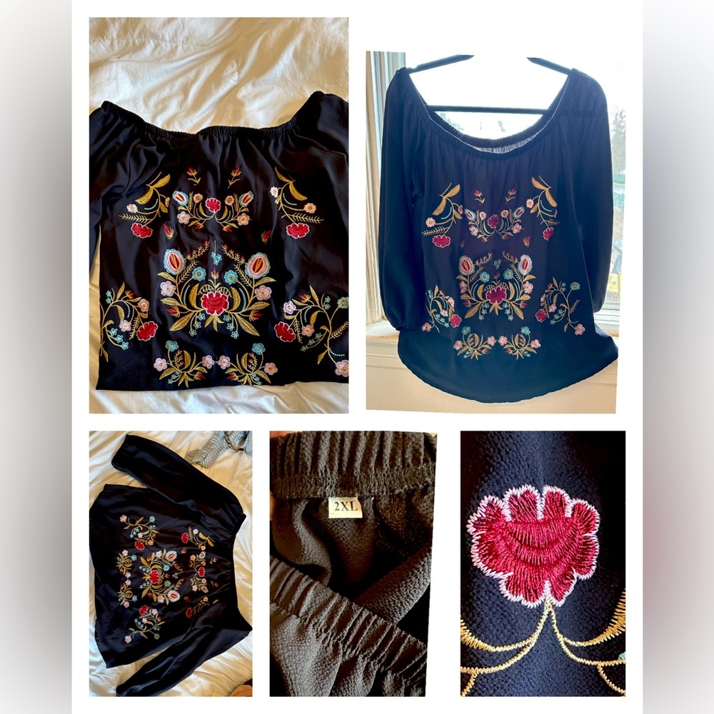 Off the Shoulder Floral Top! 🌹